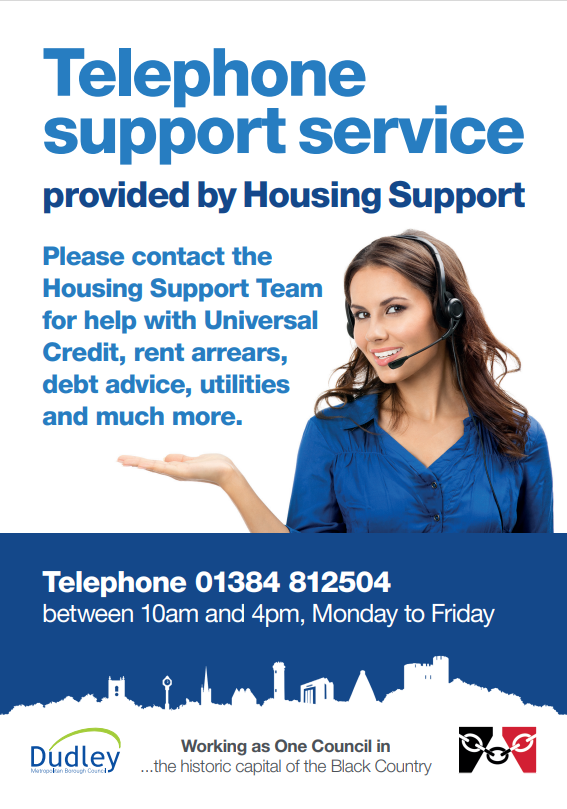 Housing Support Dudley MBC - Telephone Support Service